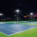 藤野代理，EYE巖崎在國際大會上使用的世界標準硬涂層被“Radioch Tennis”照亮，創造出明亮舒適的夜間照明