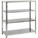 TRUSCO SU34444 不銹鋼輕量架（304）1215×465×1202天地4段