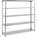 TRUSCO SU46665 不銹鋼輕量架（430）1815×615×1802天地5段