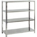 TRUSCO SU44444 不銹鋼輕量架（430）1215×465×1202天地4段