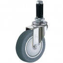 HAMMER CASTER 錘牌 腳輪405 EULB 100-鏈輪管子插入彈性體B車(chē)