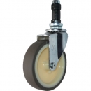 HAMMER CASTER 錘牌 腳輪 4403ENUR85-鏈球管子插入聚氨酯車(chē)