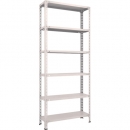 日本中山 TRUSCO   73V-16（NG）   　スチールラック　軽量棚開放型　Ｗ８７５ＸＤ３００ＸＨ２１００　６段　ネオグレー