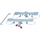 日本中山 TRUSCO   100JRS-4   　プレス製臺車　ドンキーカート用リング式ストッパー　自在４輪用