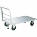 日本中山 TRUSCO   ASUD-3W   　オールステンレス製運搬車　オールステンレス両袖臺車　（固定ハンドル?両袖タイプ）　８００×４５０