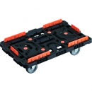 日本中山TRUSCO  BT700KJ3-E100  連接式樹脂平臺車甲殼蟲700X450自由3輪柵欄