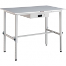 日本中山TRUSCO__RAEM-1200UDK1W__RAEM型高度調(diào)節(jié)工作臺1200X750薄型帶單級抽屜的白色顏色