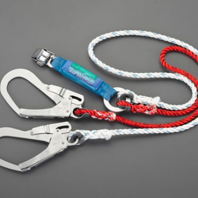 喜一 ESCO EA998FD-180 フルハーネス安全帯用ツインランヤード 廣州藤野代理