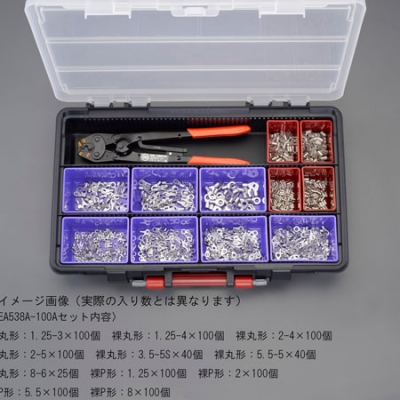 喜一 ESCO EA538A-100A 圧著端子セット(裸圧著端子??????) 廣州藤野代理