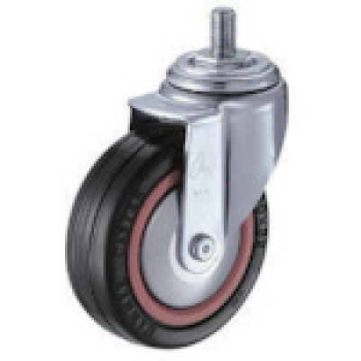 HAMMER CASTER 錘牌 腳輪401MARB125-鏈輪螺紋橡膠B車(chē)125M16