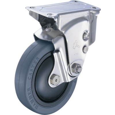 HAMMER CASTER 錘牌 鏈球腳輪 940 SER-FRO100S28-鏈球全不銹鋼靠墊E固定橡膠100mm線(xiàn)徑2.8